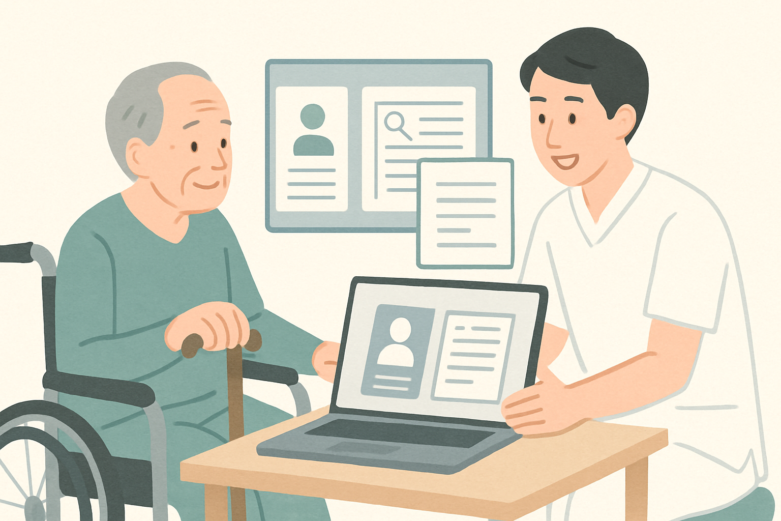 記事前半の主要テーマを視覚的に補強する様子