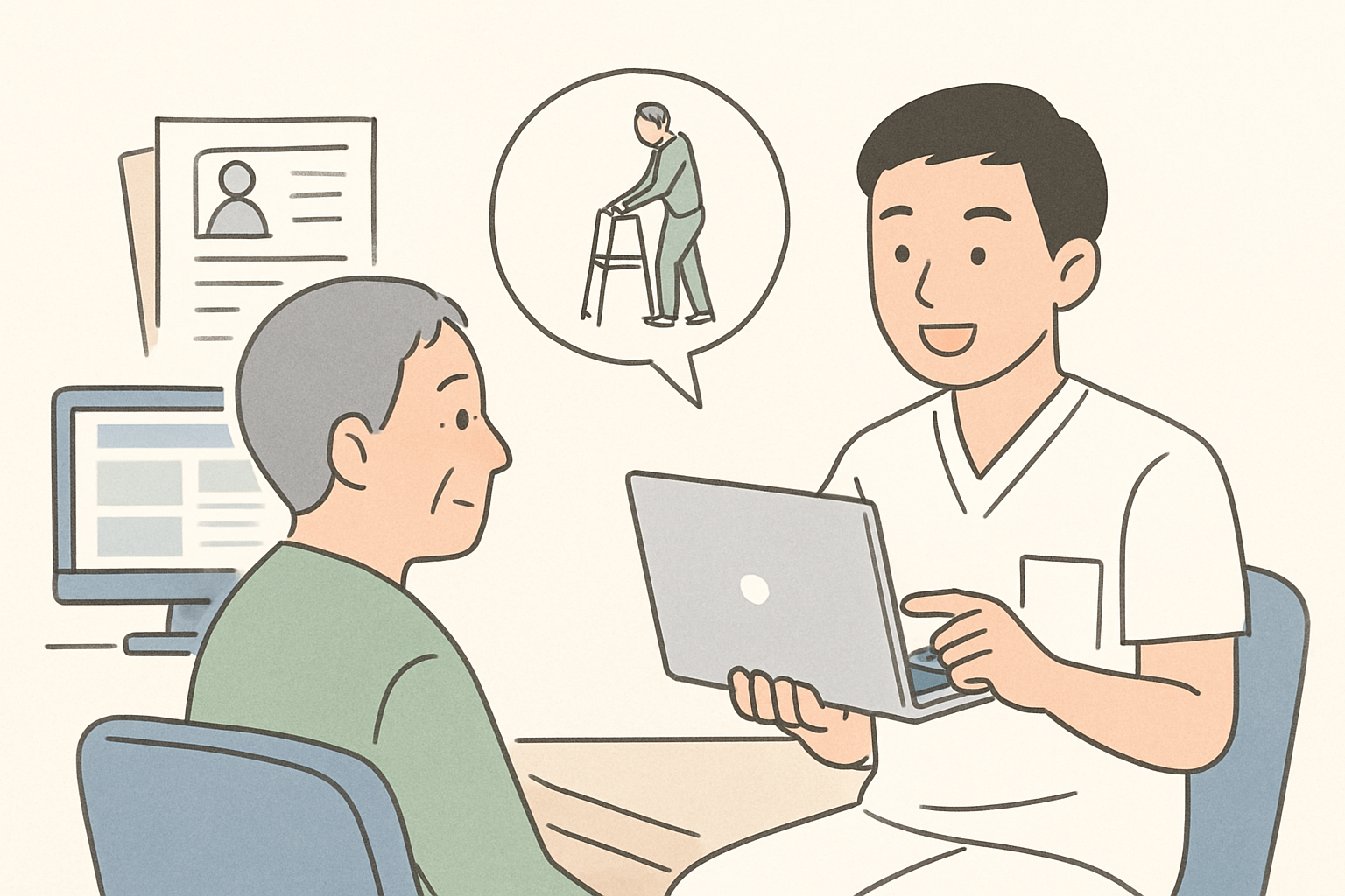 記事前半の主要テーマを視覚的に補強する様子