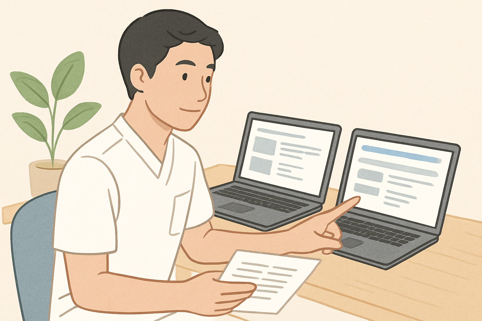 転職サイトを比較する理学療法士