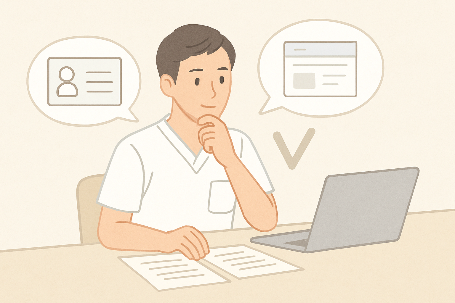 記事中盤の比較・判断材料を整理している様子