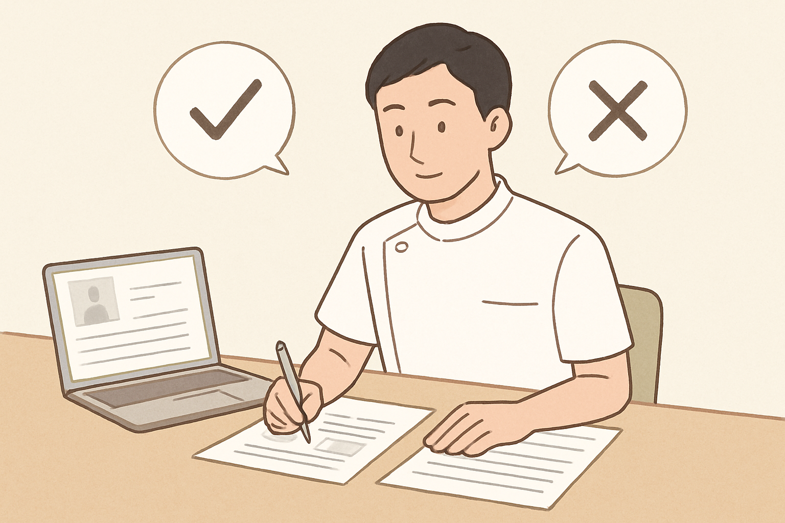 記事中盤の比較・判断材料を整理している様子