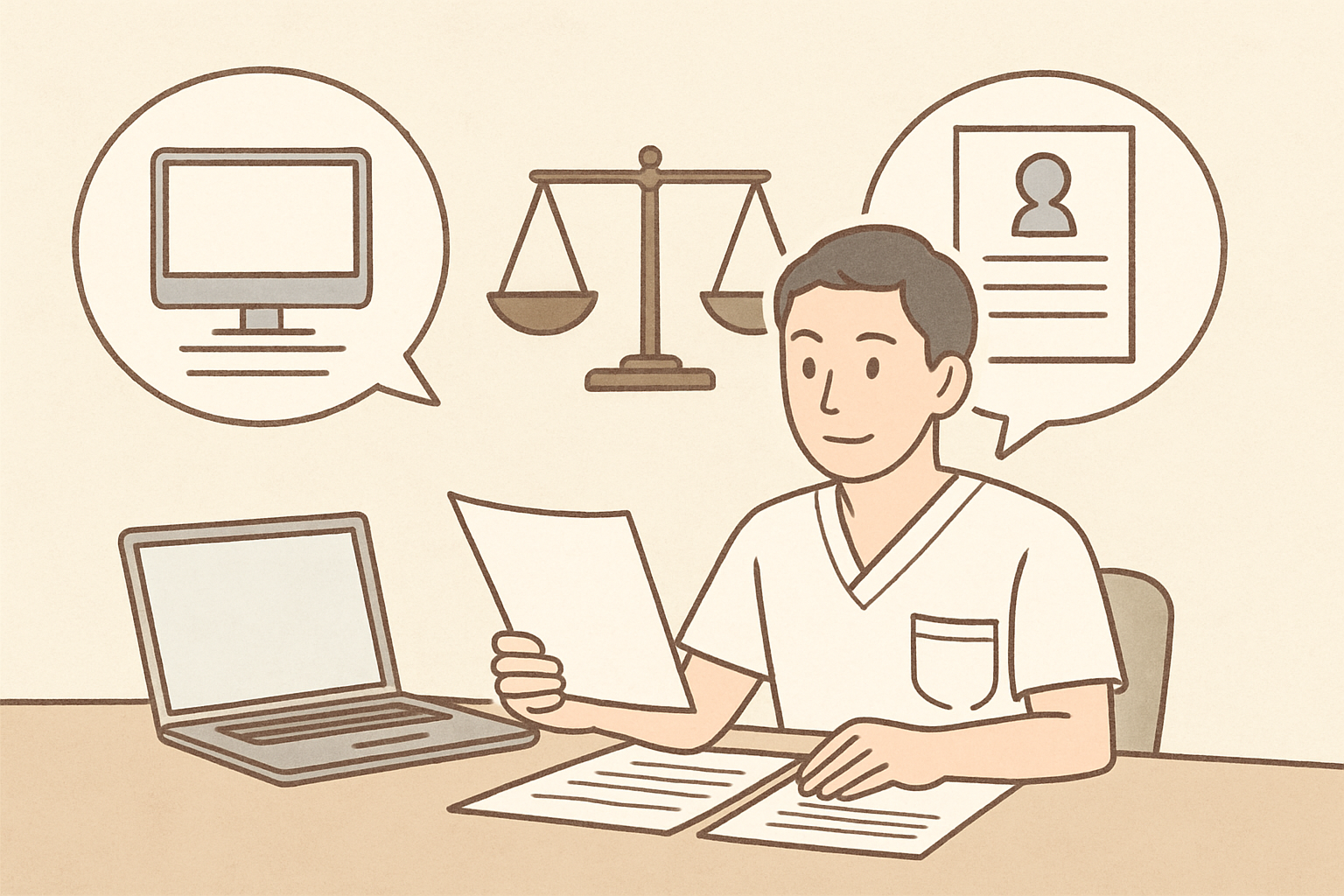 記事中盤の比較・判断材料を整理している様子