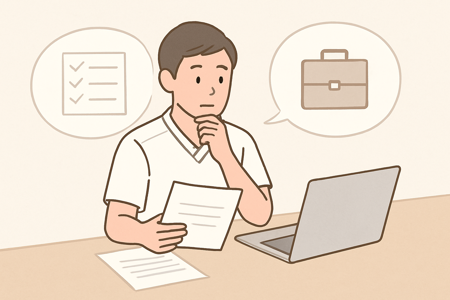 記事中盤の比較・判断材料を整理している様子