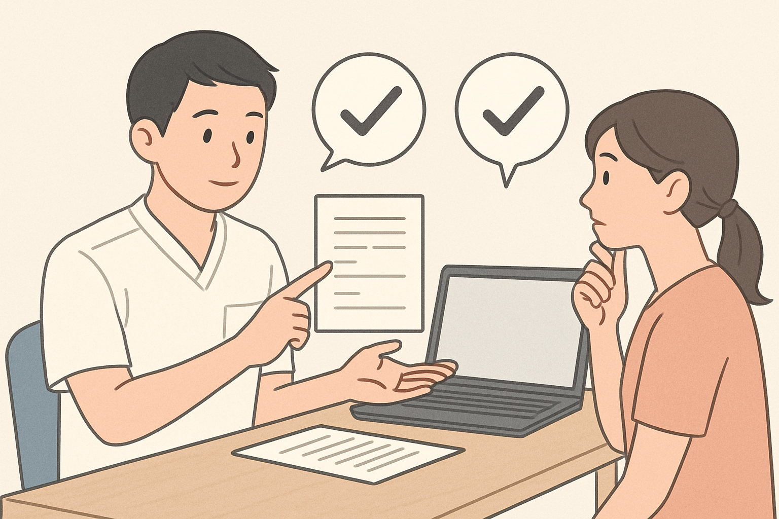 記事中盤の比較・判断材料を整理している様子