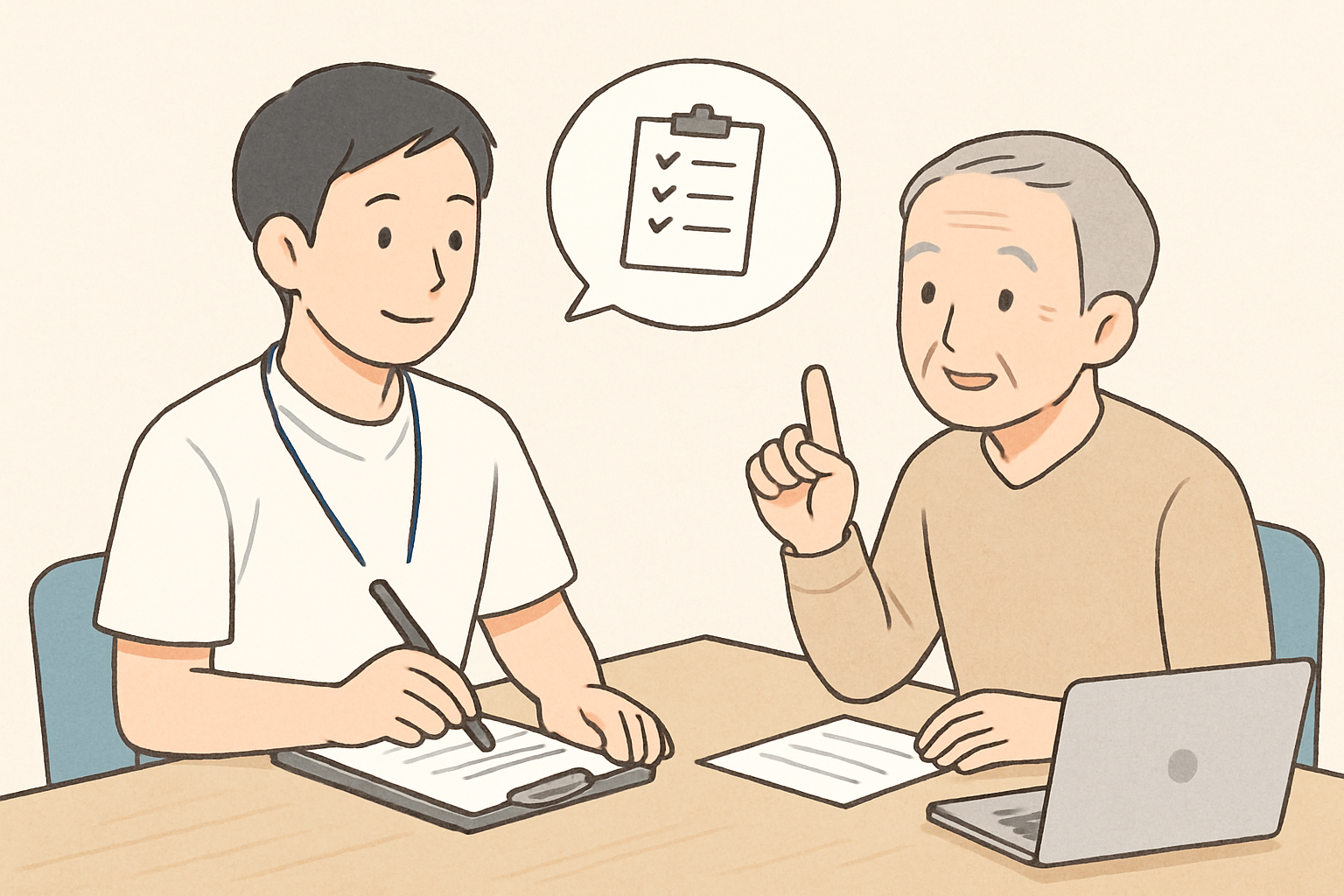 記事後半の行動準備や確認事項を整理している様子