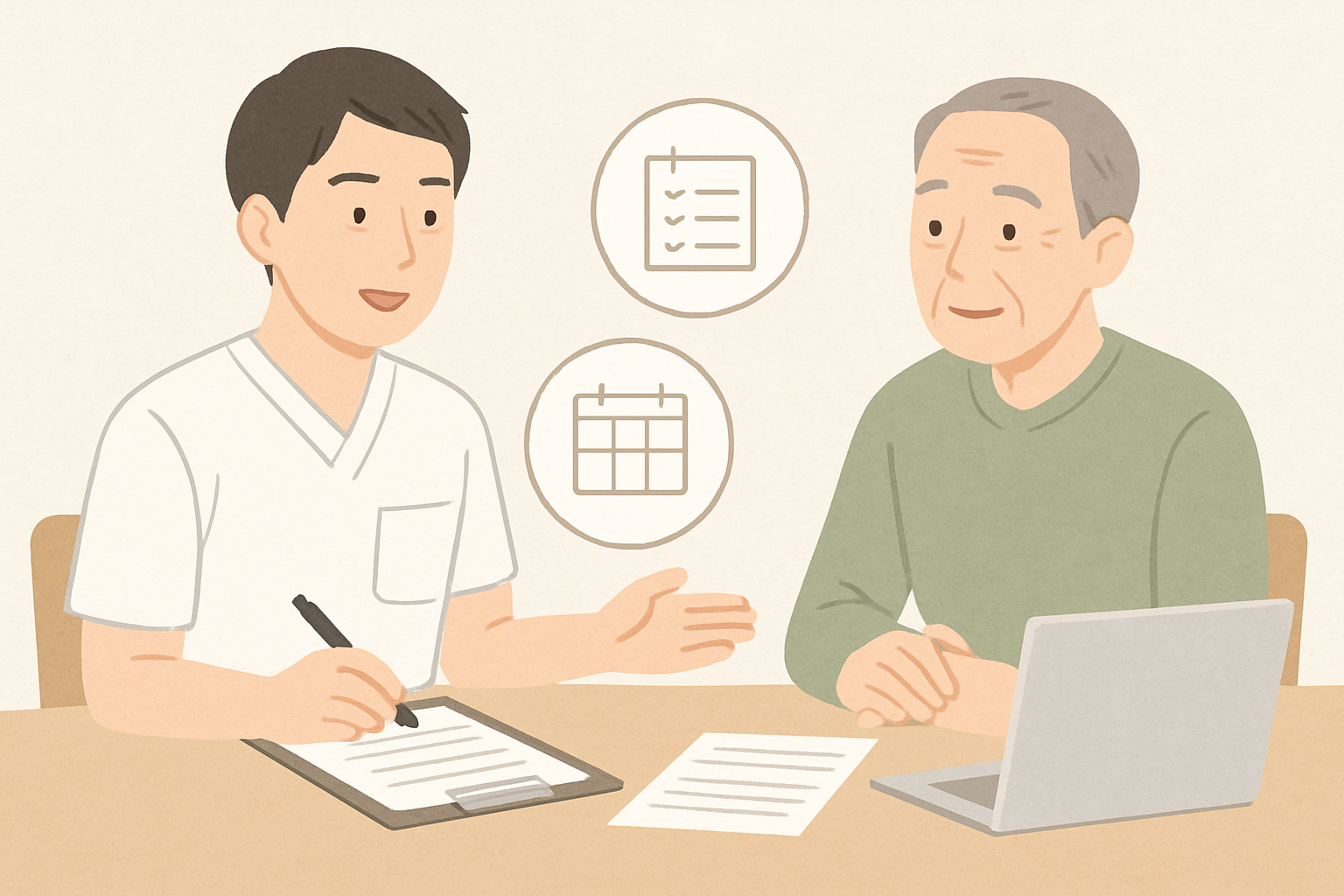 記事後半の行動準備や確認事項を整理している様子