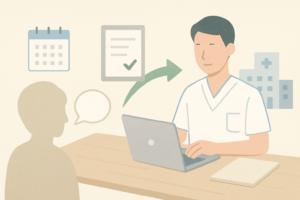在宅医療の現場で利用者と向き合うリガサポの専門家