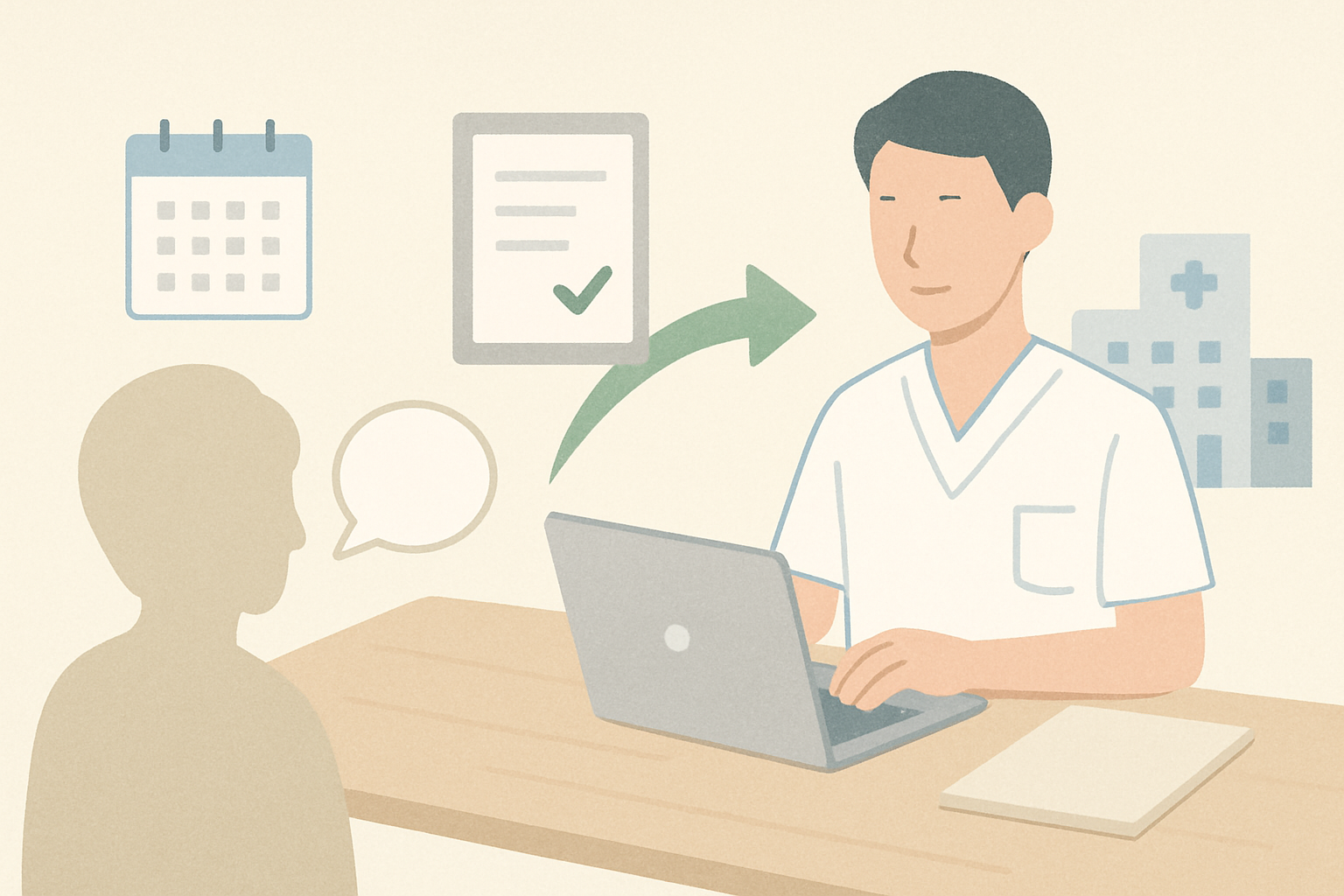 在宅医療の現場で利用者と向き合うリガサポの専門家