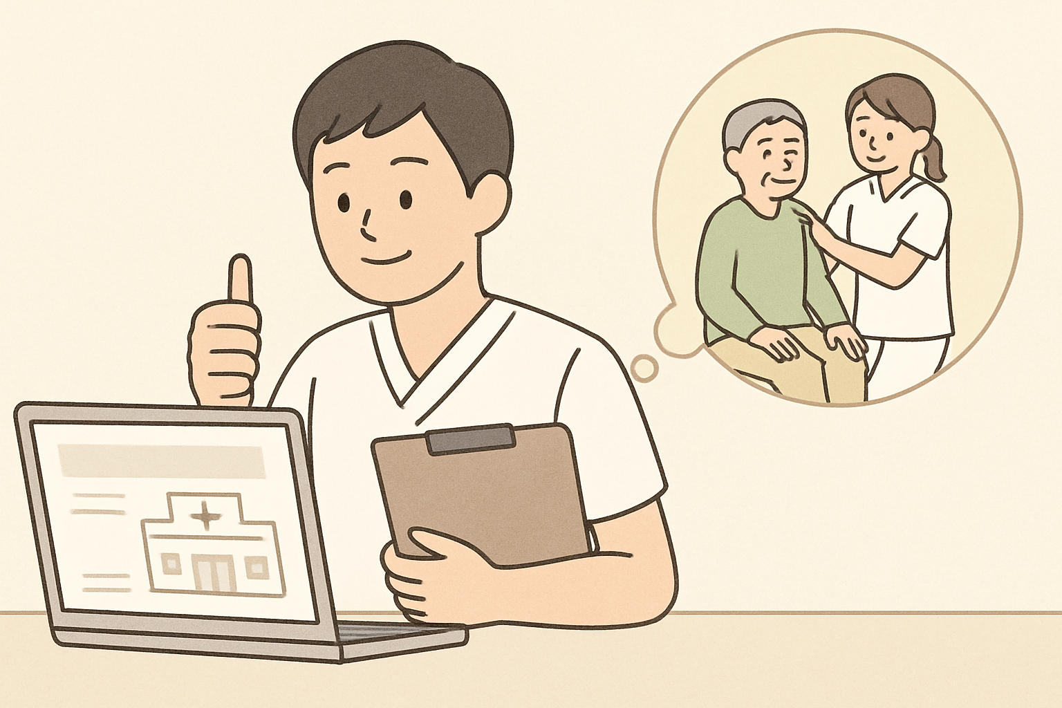 満足のいく職場選びのイメージ